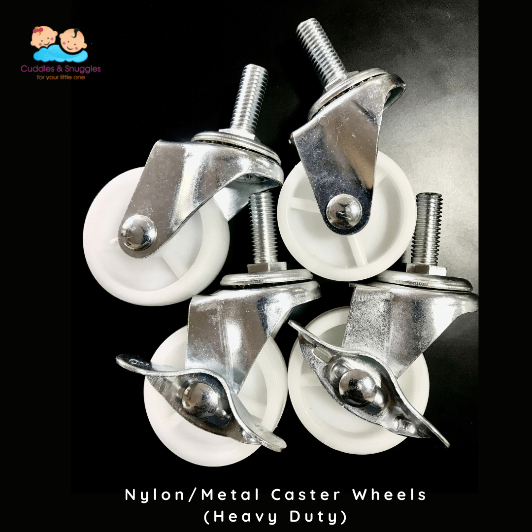 Cuddles & Snuggles Sri Lanka Caster Wheels Nylon/Metal (Heavy Duty