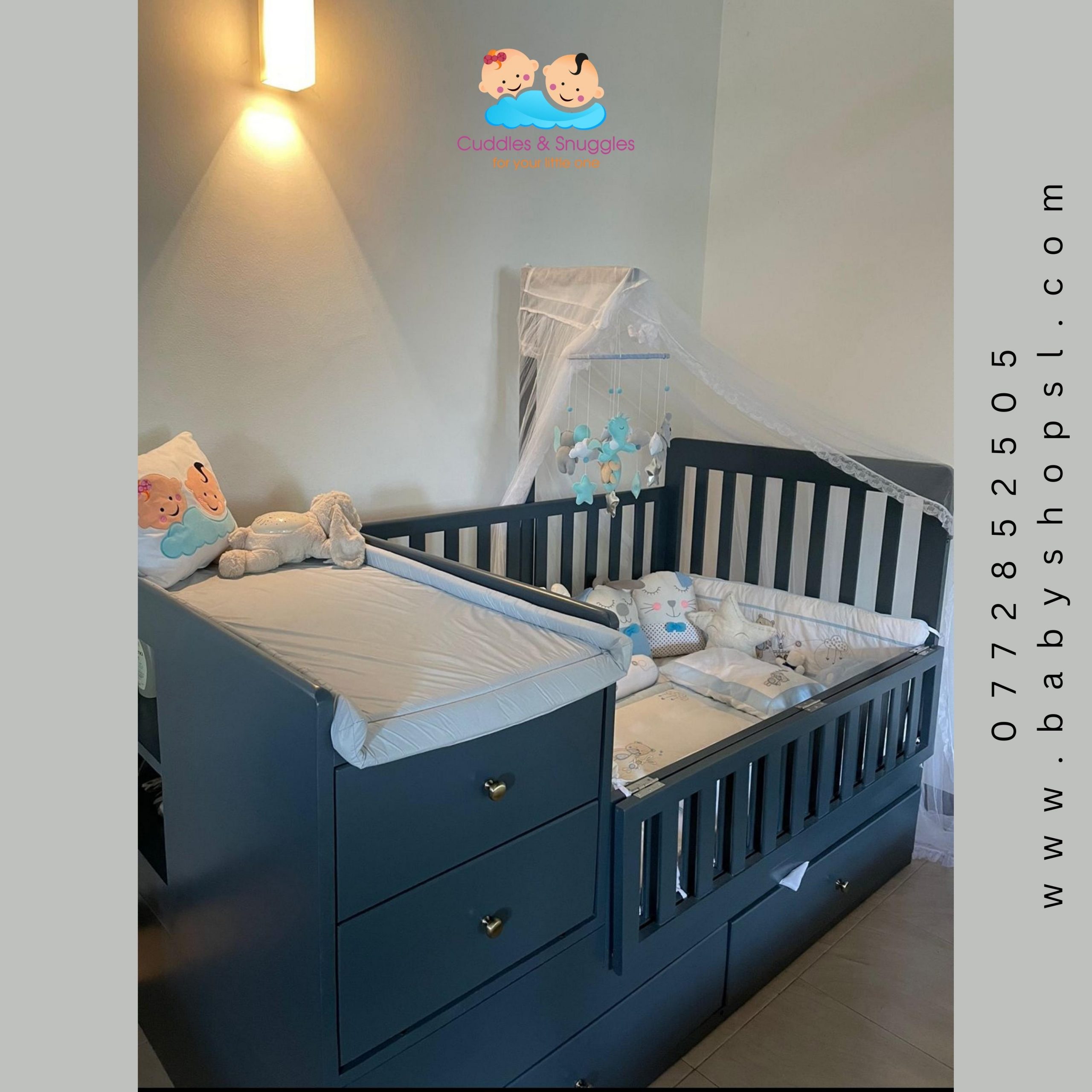 Cuddles & Snuggles Sri Lanka Cot Bed 2 in 1