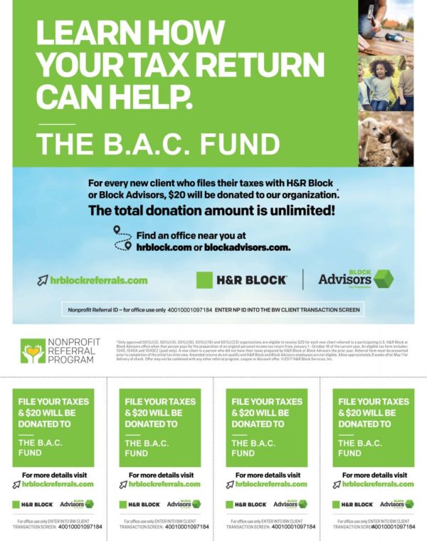 January 2018 H&R Block Nonprofit Referral Program