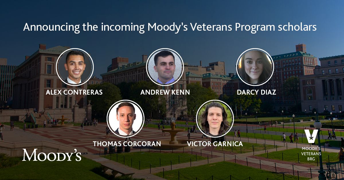 CSRWire Moody's Five New Scholars to Moody's Veterans Program (MVP)