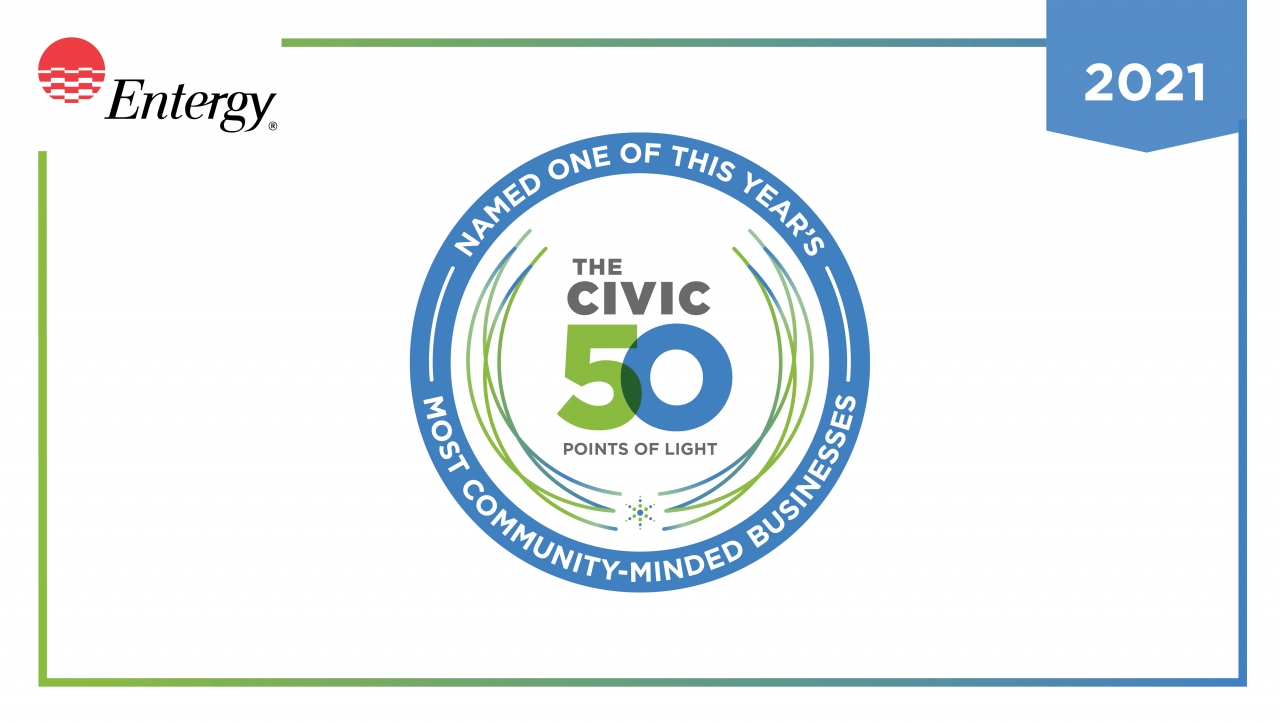 CSRWire Entergy Recognized As One of the 50 Most CommunityMinded
