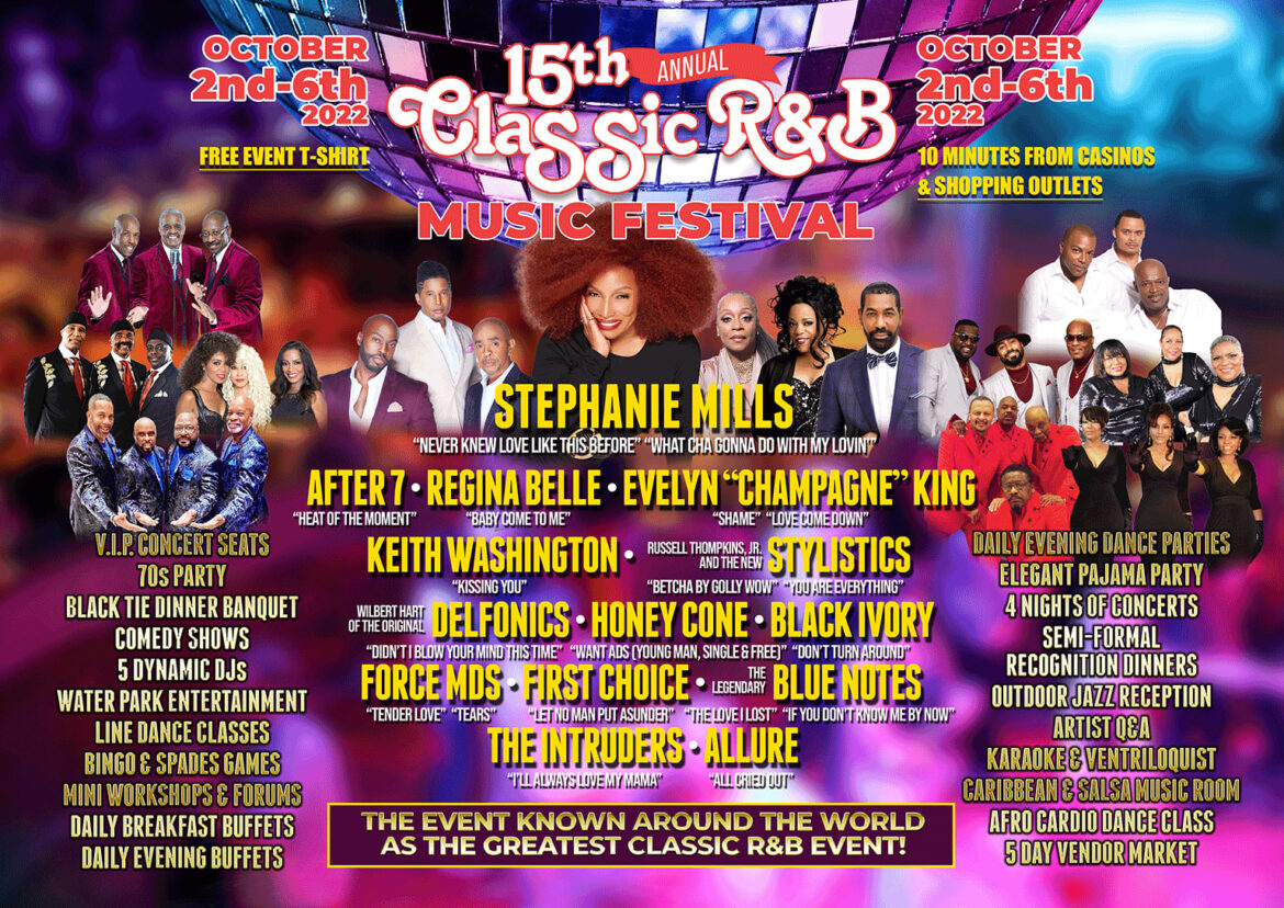 15TH ANNUAL CLASSIC R&B MUSIC FESTIVAL VACATION! Back Beat R&B