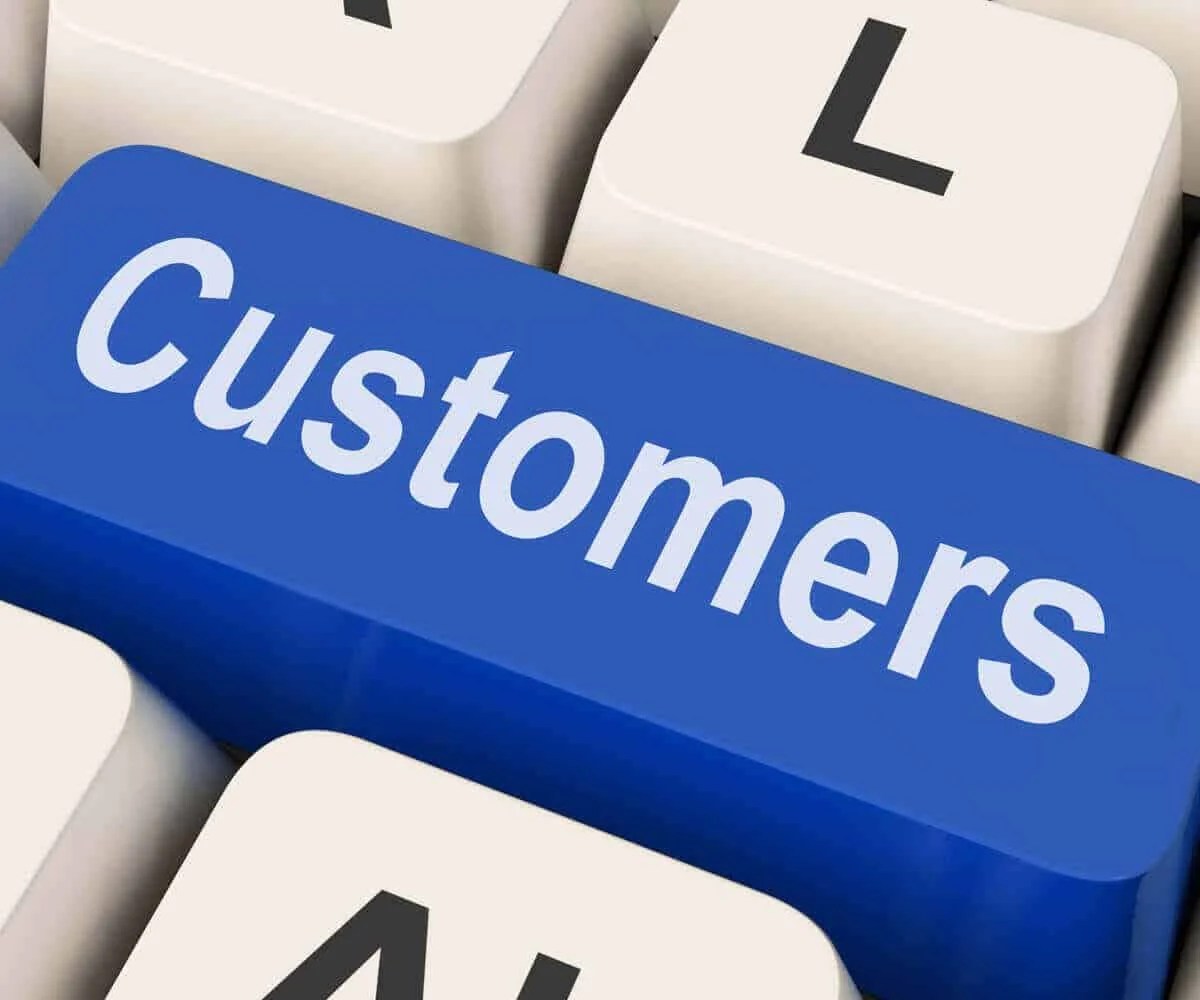 Customers Key Means Consumer Or Buyer Backbone America