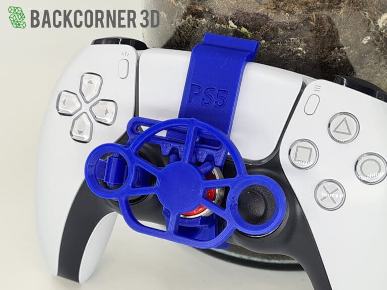 PS5 Controller Mini Steering Wheel Backcorner 3D