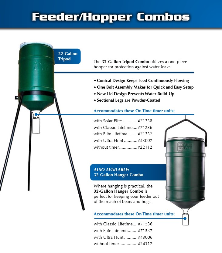 On Time Feeder/ Hopper Combinations