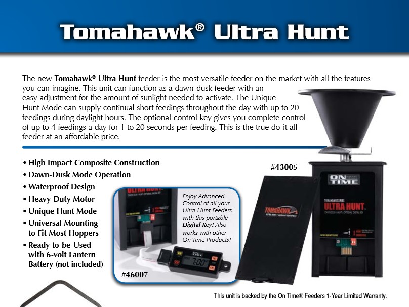 On Time Tomahawk Ultra Hunt Wildlife Feeders