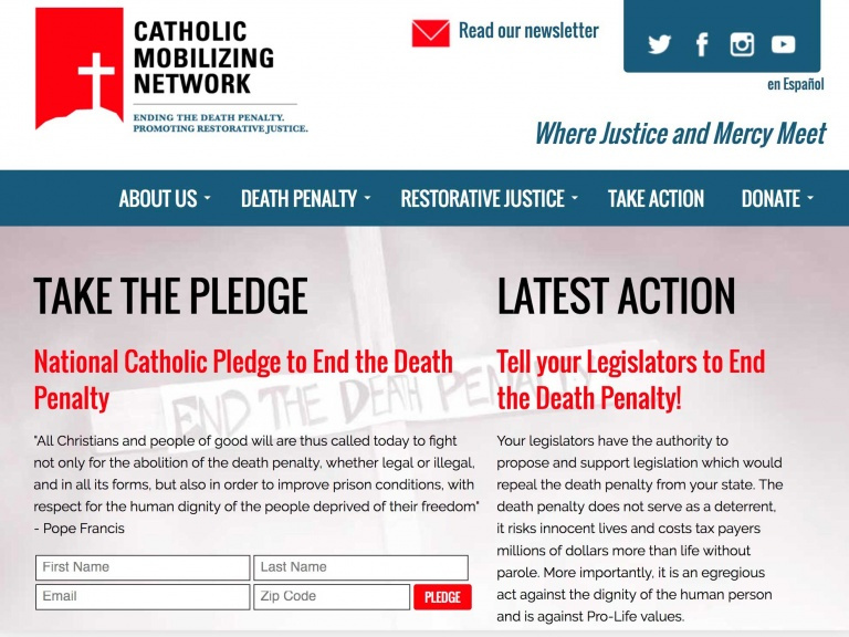 Catholic Mobilizing Network Backdrop CMS