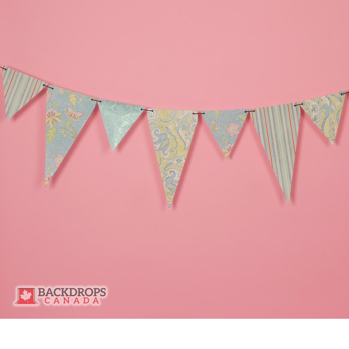 Pink Flower Banner Backdrops Canada