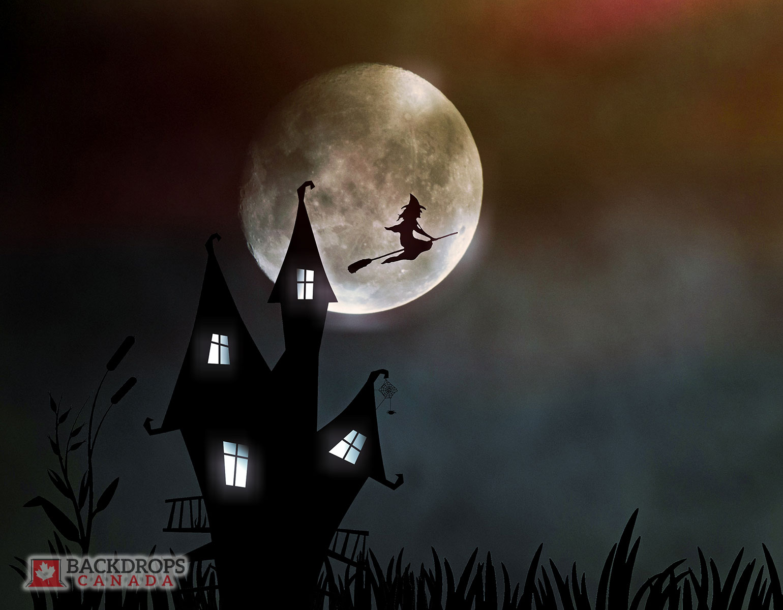 Witches Flying through the Air Backdrops Canada