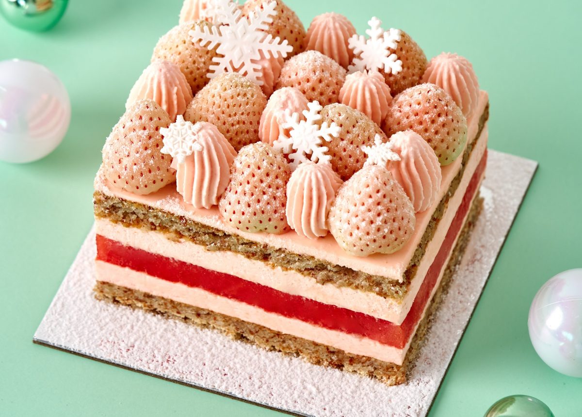 Black Star Pastry White Strawberry Watermelon Cake