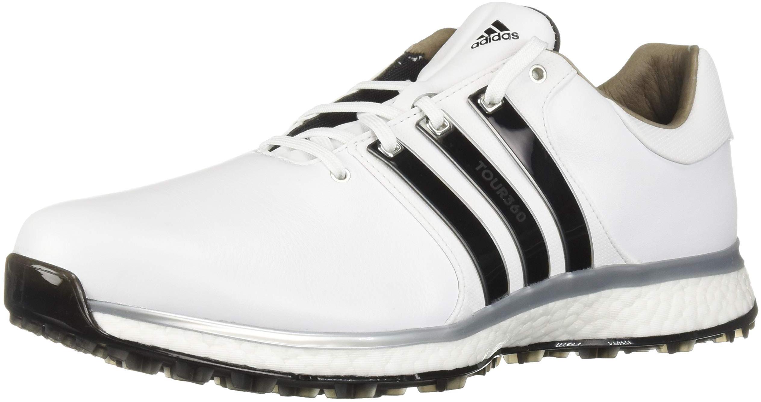 Adidas adidas Mens TOUR360 XT Spikeless Golf Shoe FTWR White/core Black/Silver Metallic 12.5