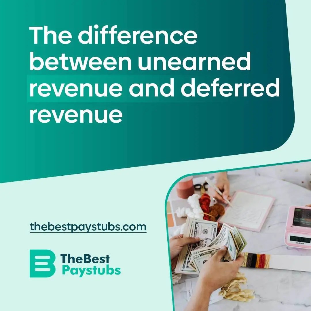 The difference between unearned revenue and deferred revenue