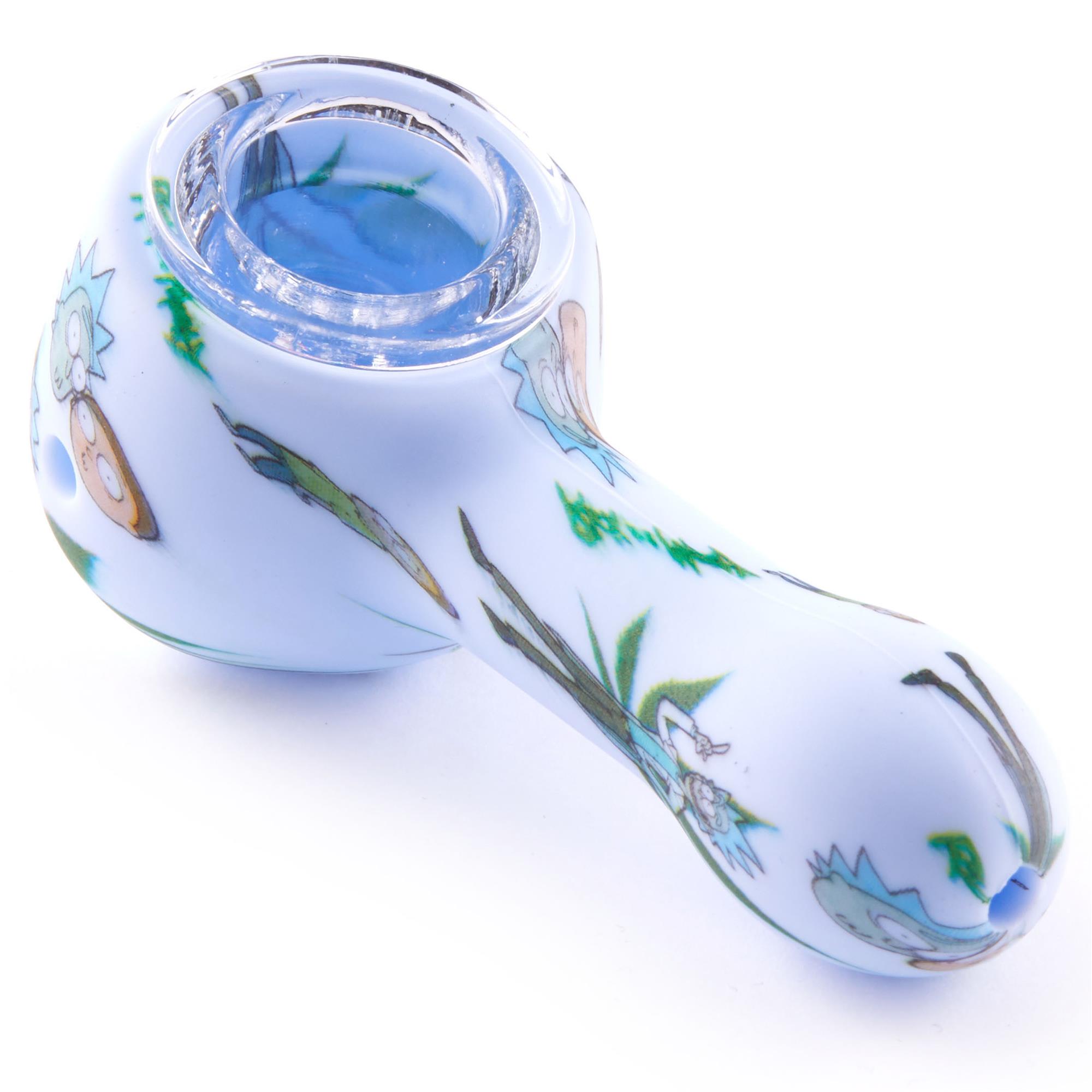 When you are looking for a pipe with a special design and you are not afraid to stand out, this is a very good option. Rick and luigi head glass hand pipe utheartshop (712) $39.99 free shipping rizk silicone spoon pipe ohiohippies (73) $19.99 pickle rick small cute handmade art smoke. Rick & Morty Gamers Silicone Pipe Hand Pipe GoSensi