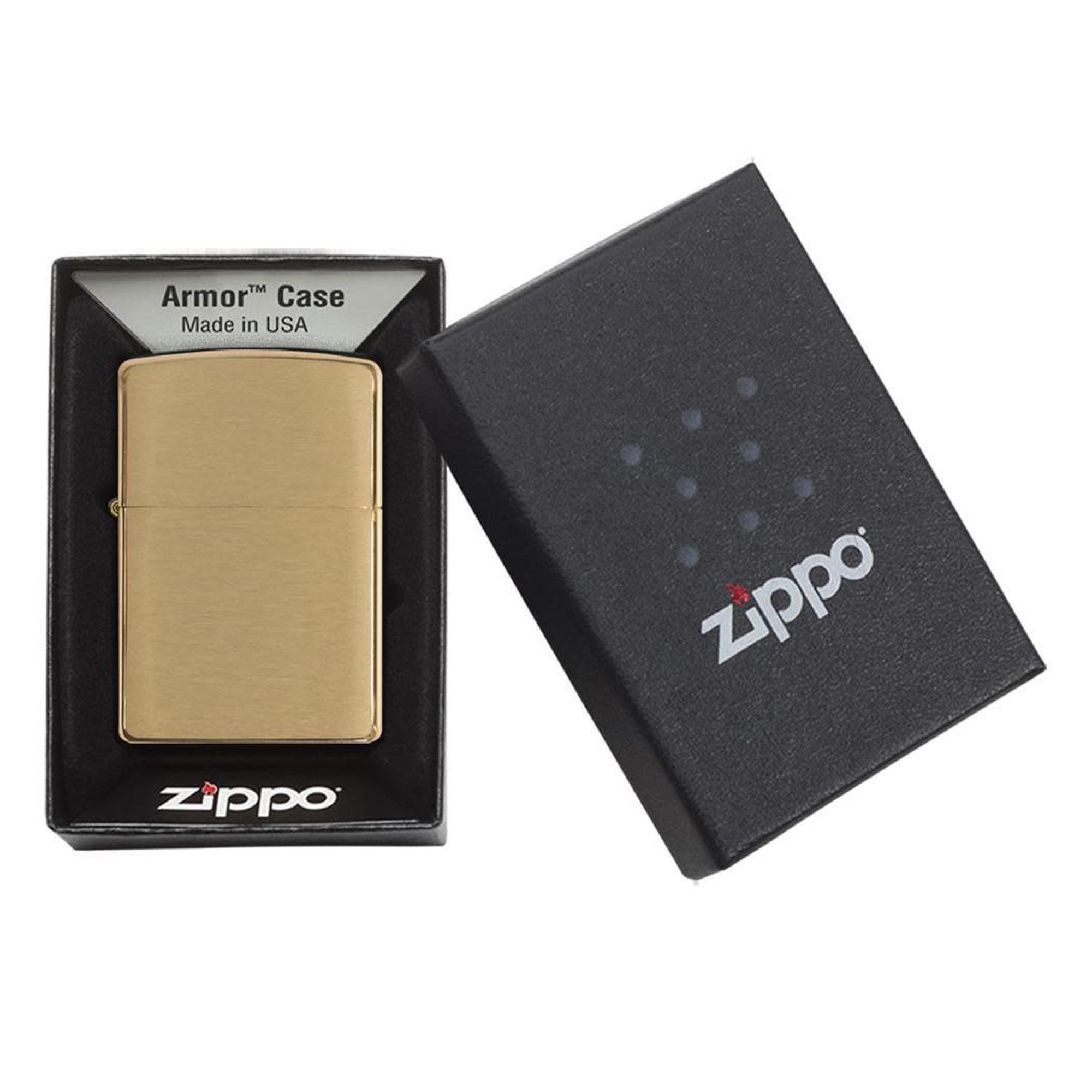 Zippo Armor Brushed Brass Rolling Papers & Supplies GoSensi