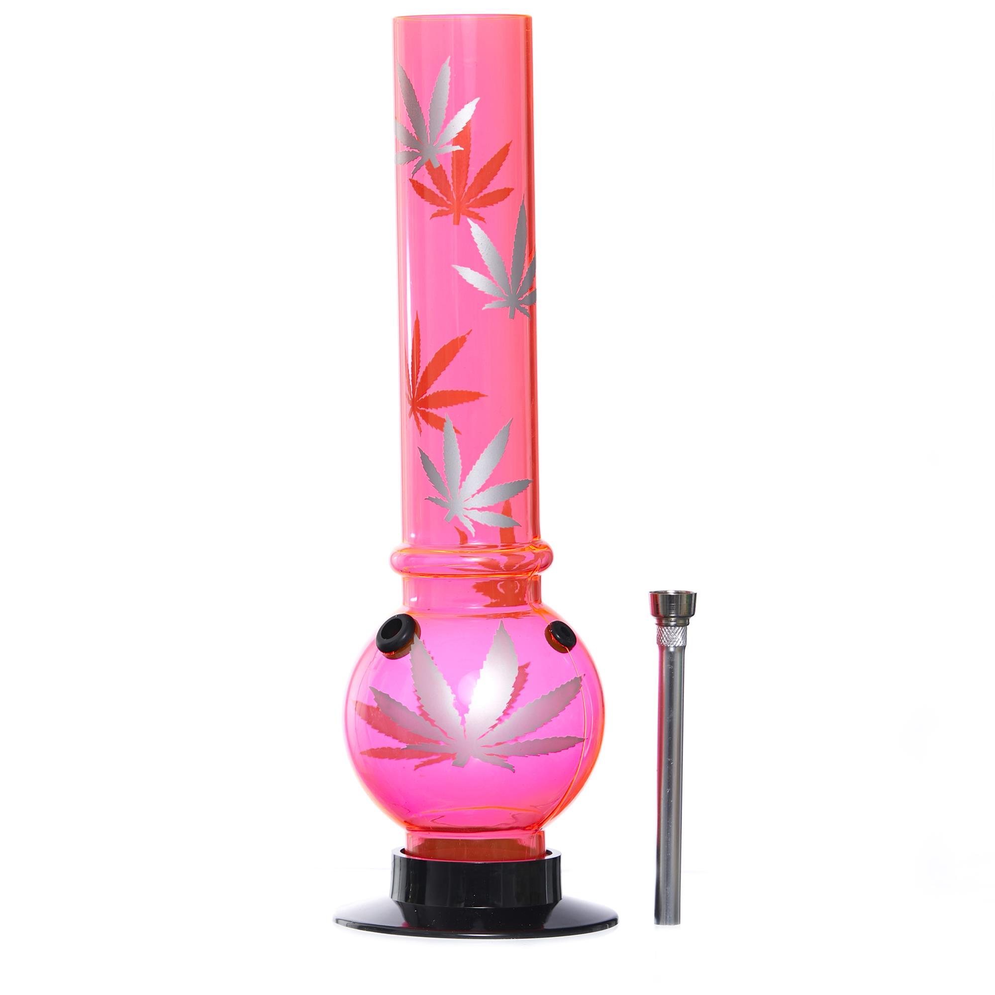 Silver Leaf Acrylic Bong Bongs GoSensi