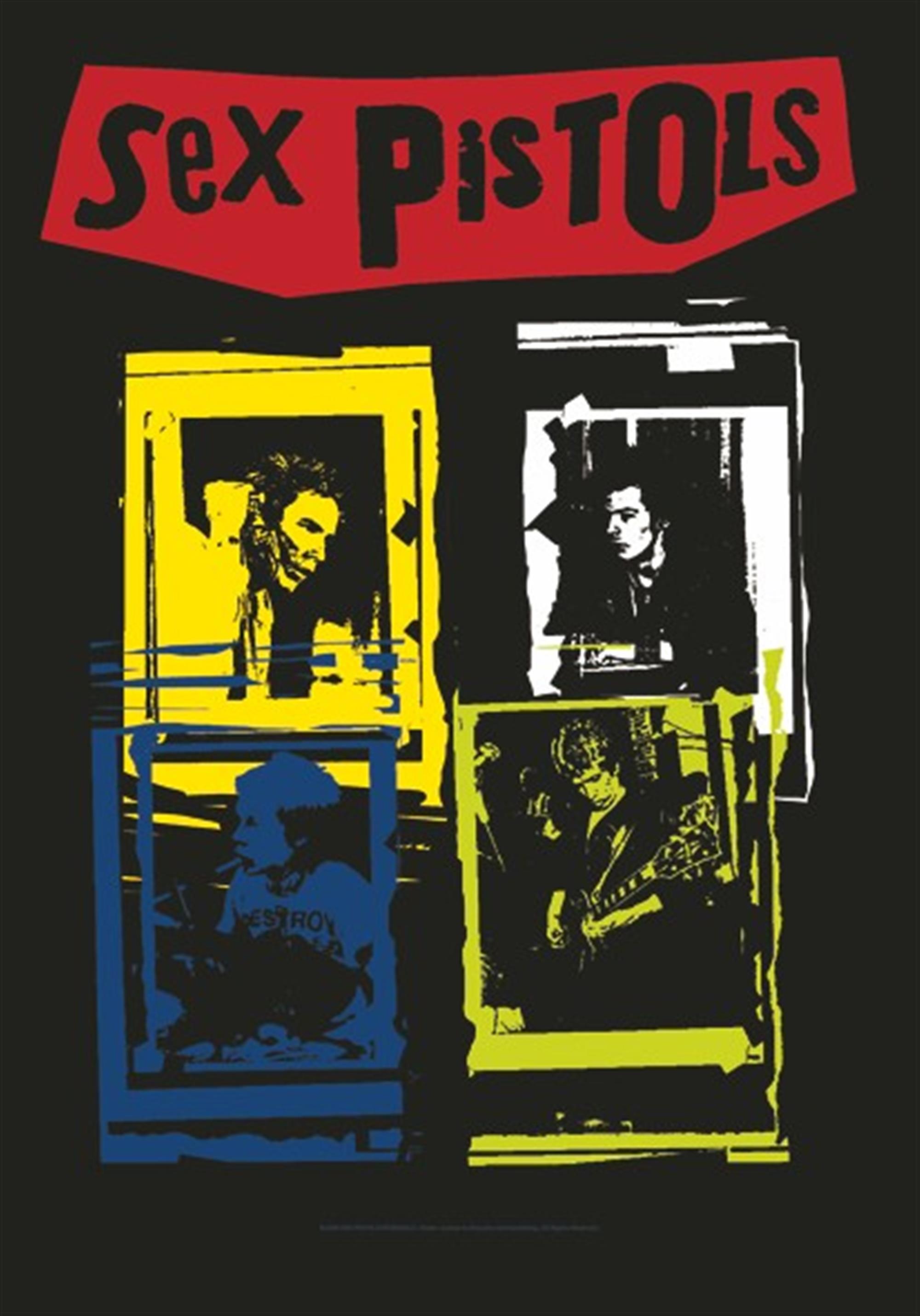 Sex Pistols Band Frames Flag Novelties Loudtrax