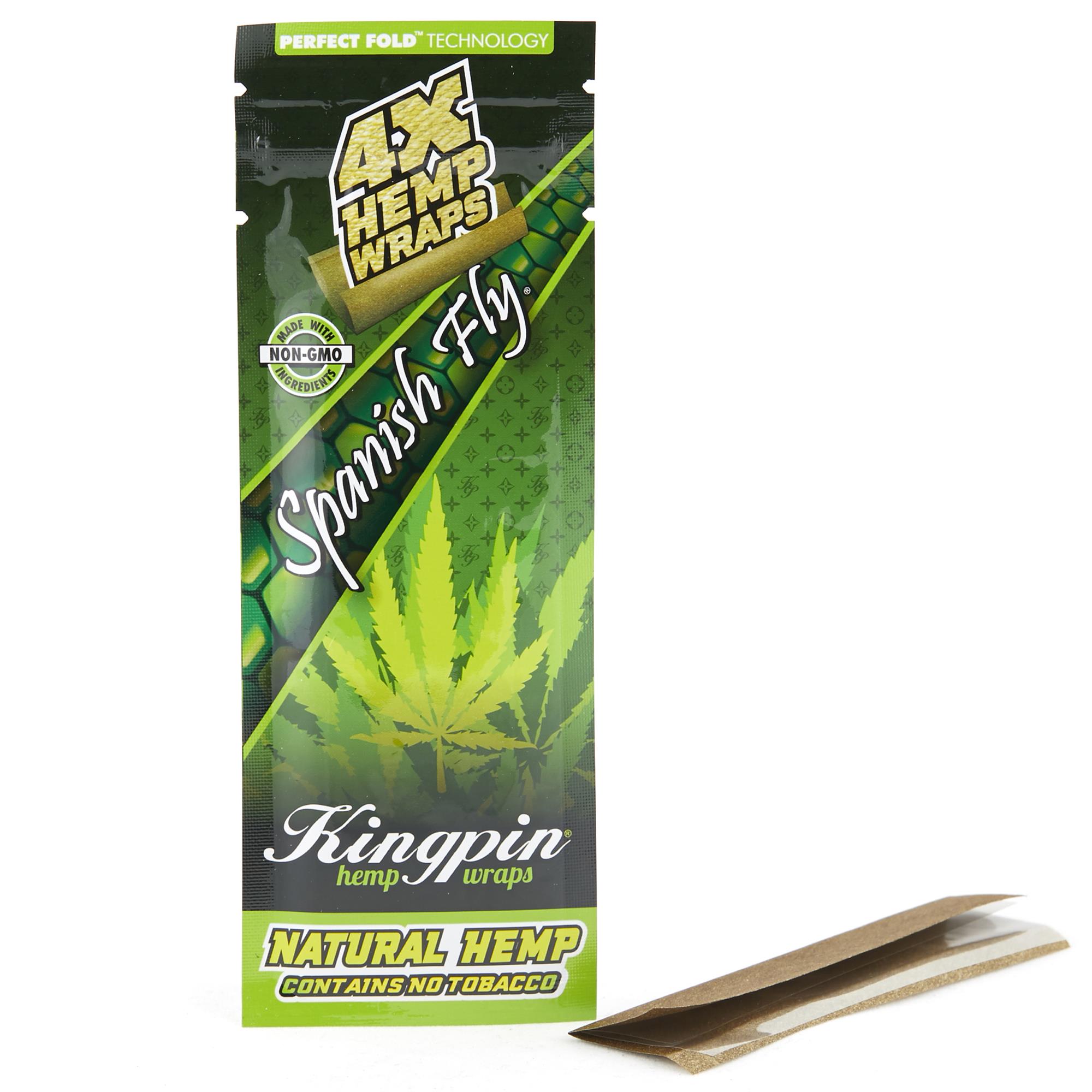 Kingpin Spanish Fly Hemp Wraps Rolling Papers & Supplies GoSensi