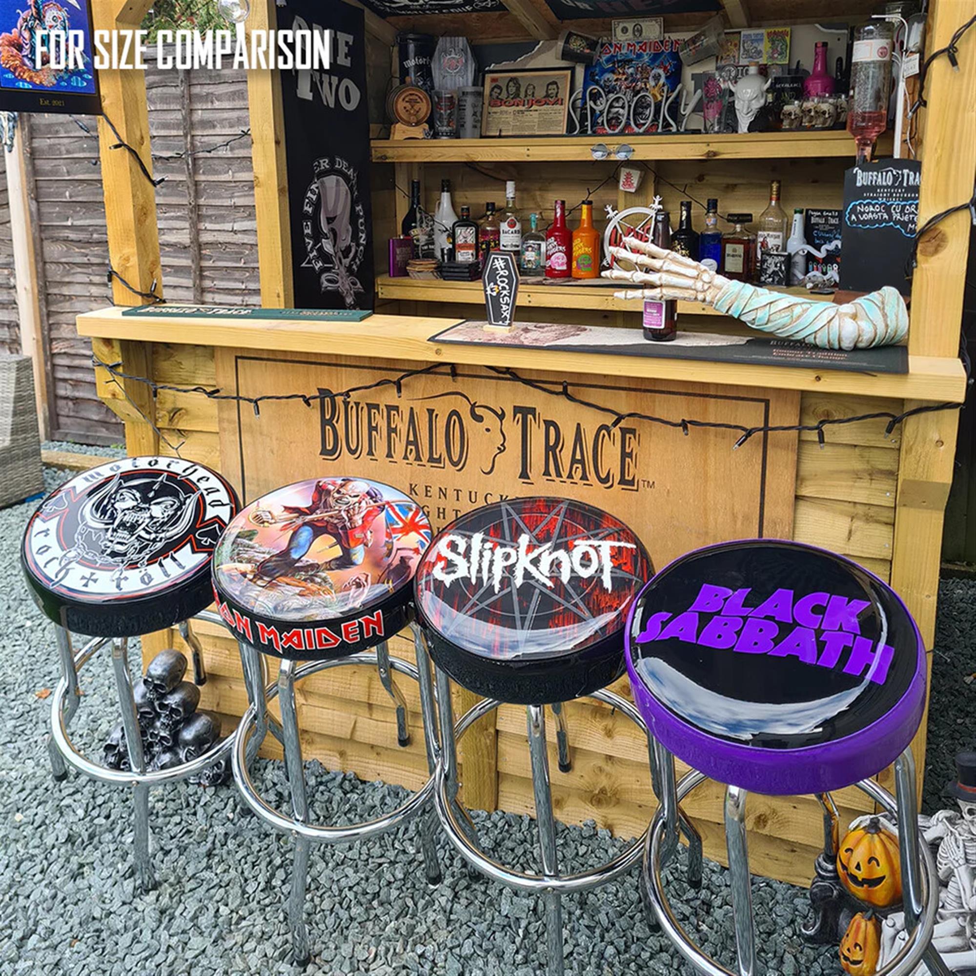 Black Sabbath Logo Bar Stool Swag Loudtrax