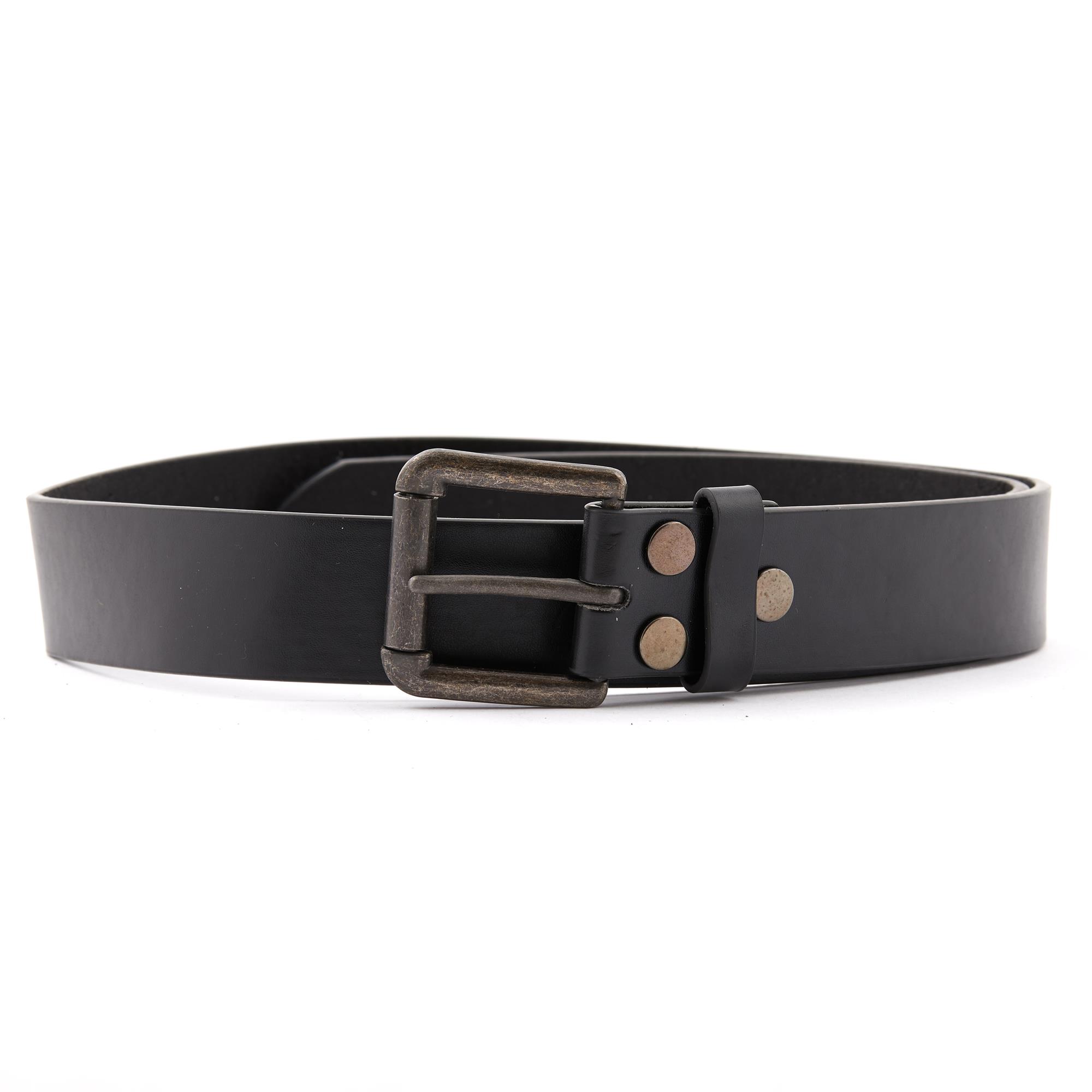 Leather Belt Plain Black Swag Loudtrax