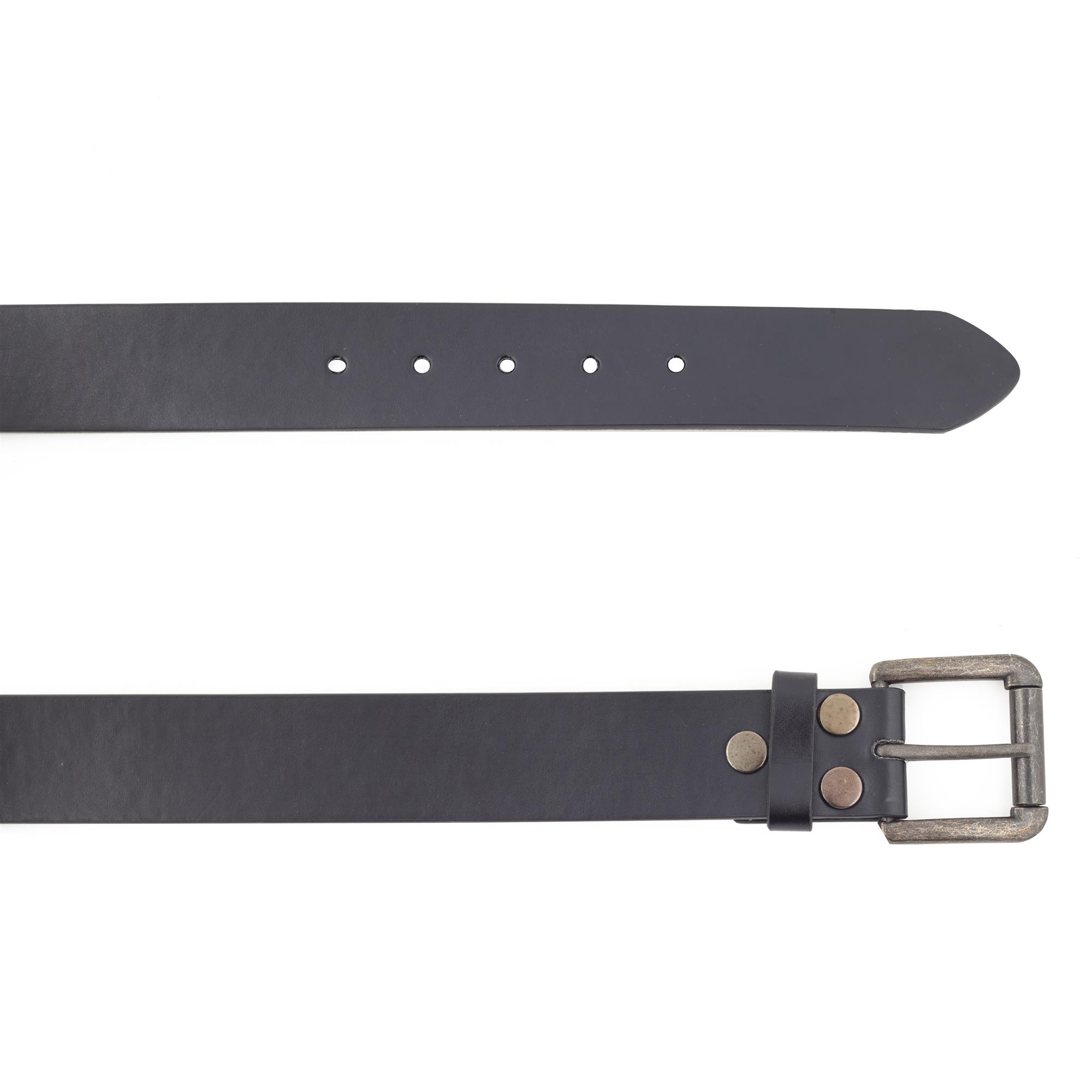 Leather Belt Plain Black Swag Loudtrax