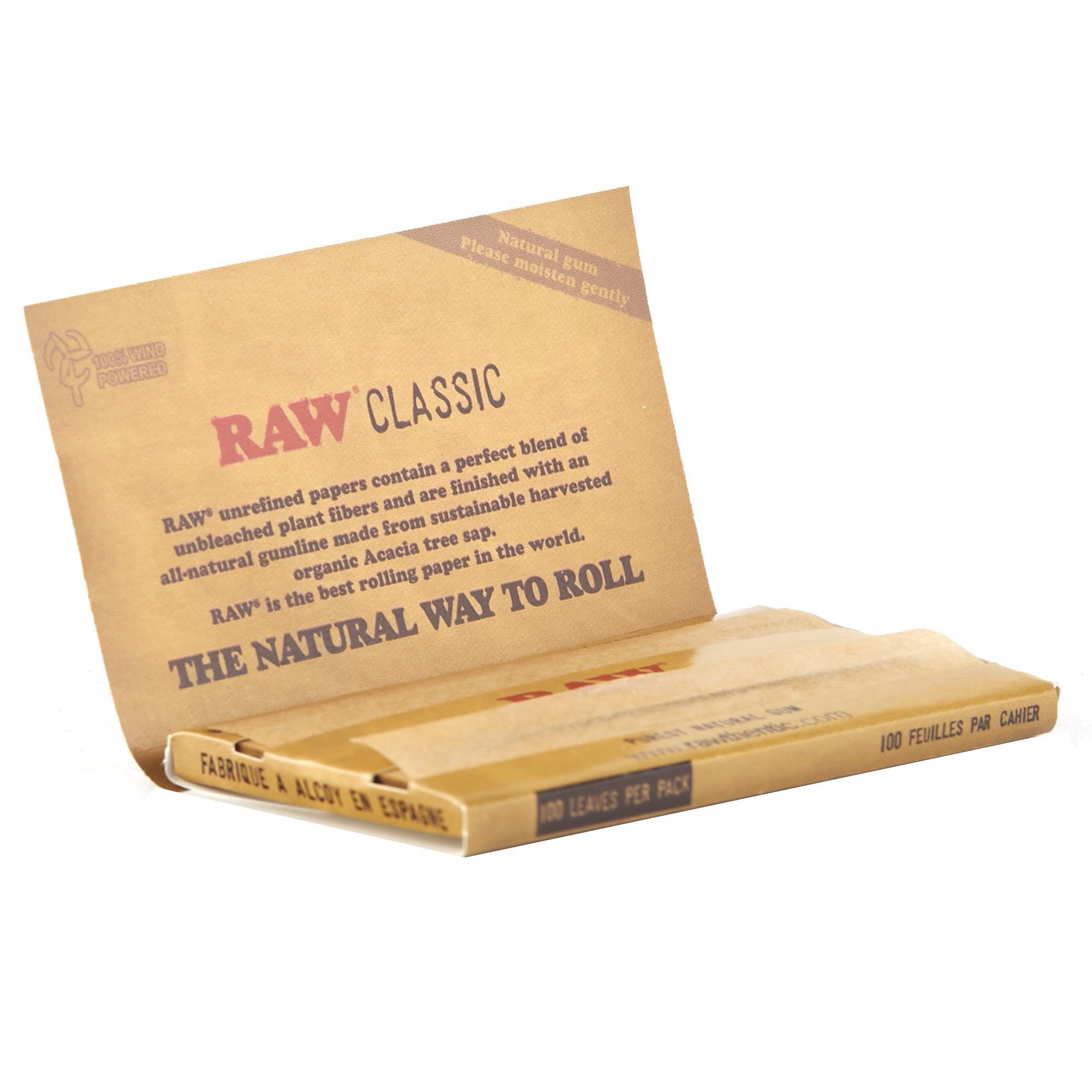 Raw Classic Rolling Papers & Supplies GoSensi