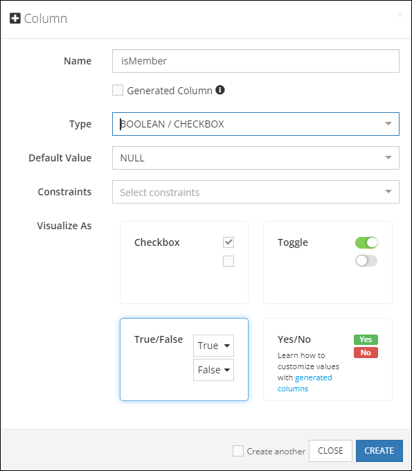 Boolean/Checkbox Backendless SDK for Android/Java API Documentation
