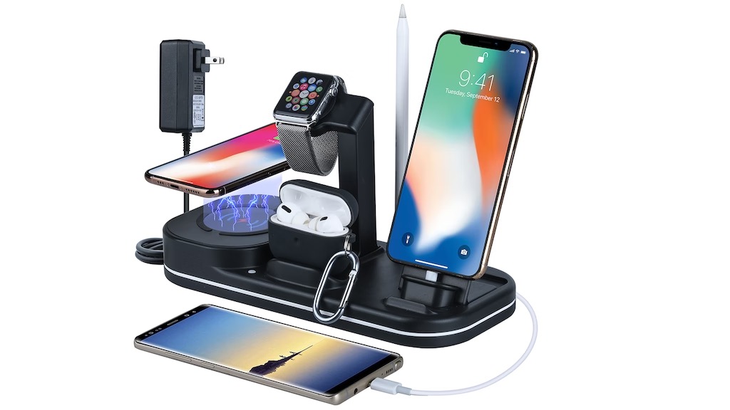 BackerMany K988 Wireless Charger 6 in 1 Fast Charging Station Pad Base