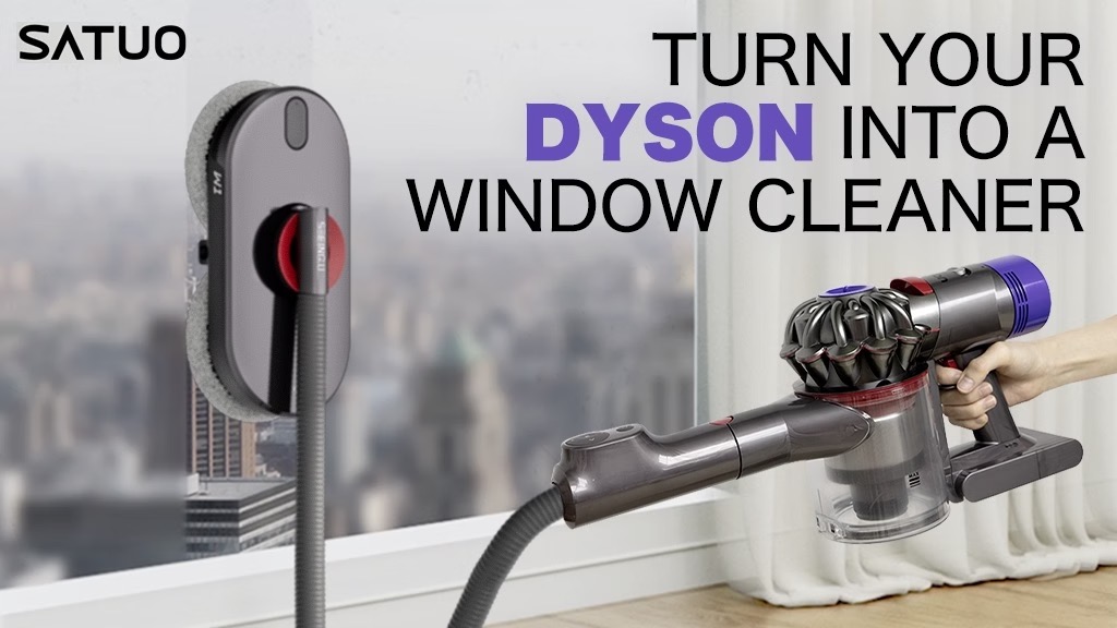 BackerMany SATUO W1 Turn Your Dyson into Fast Window Cleaner Instantly