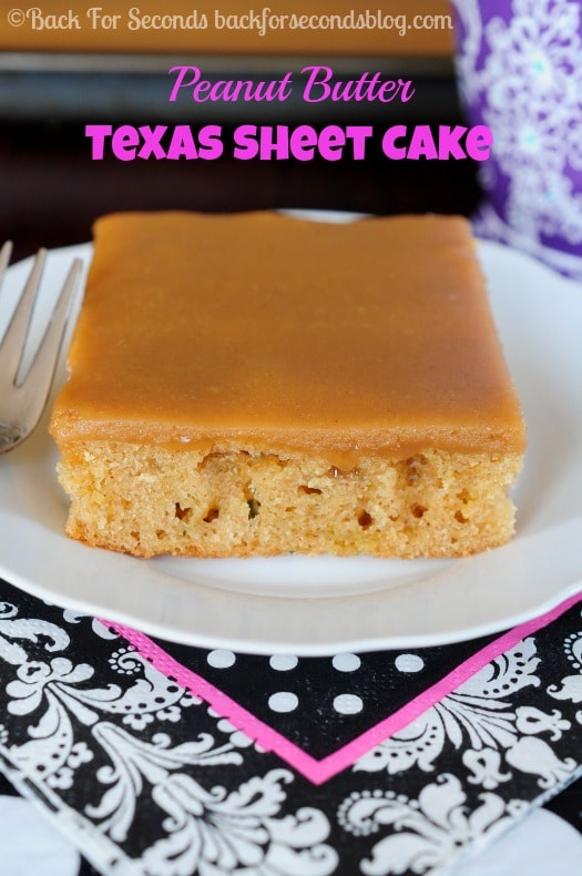The Best Peanut Butter Sheet Cake Back for Seconds