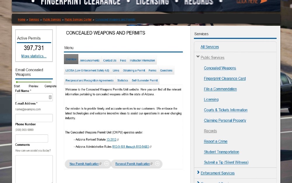 Background Check for Concealed Carry Permit (& Special CCW Exception)