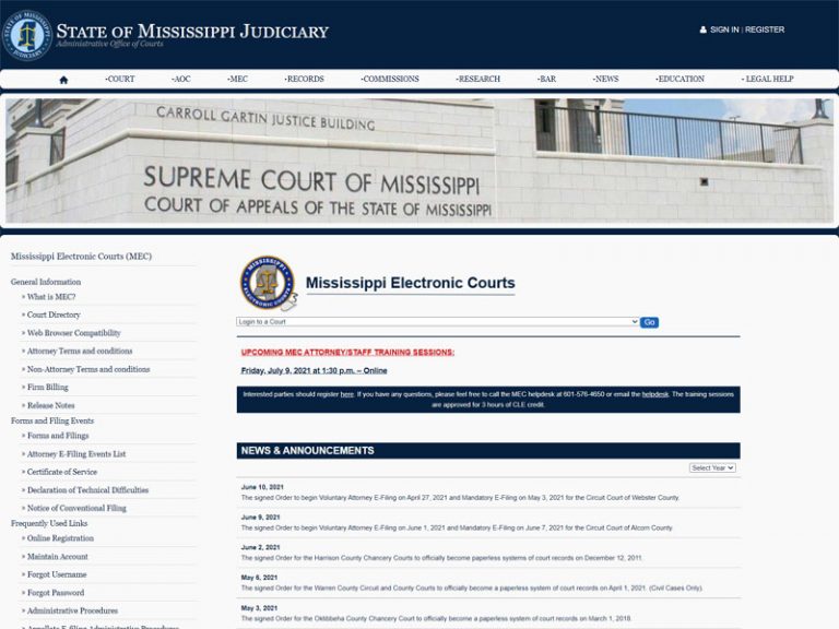Mississippi Public Records