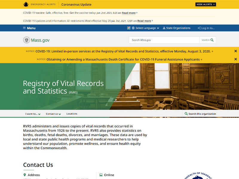 Massachusetts Public Records