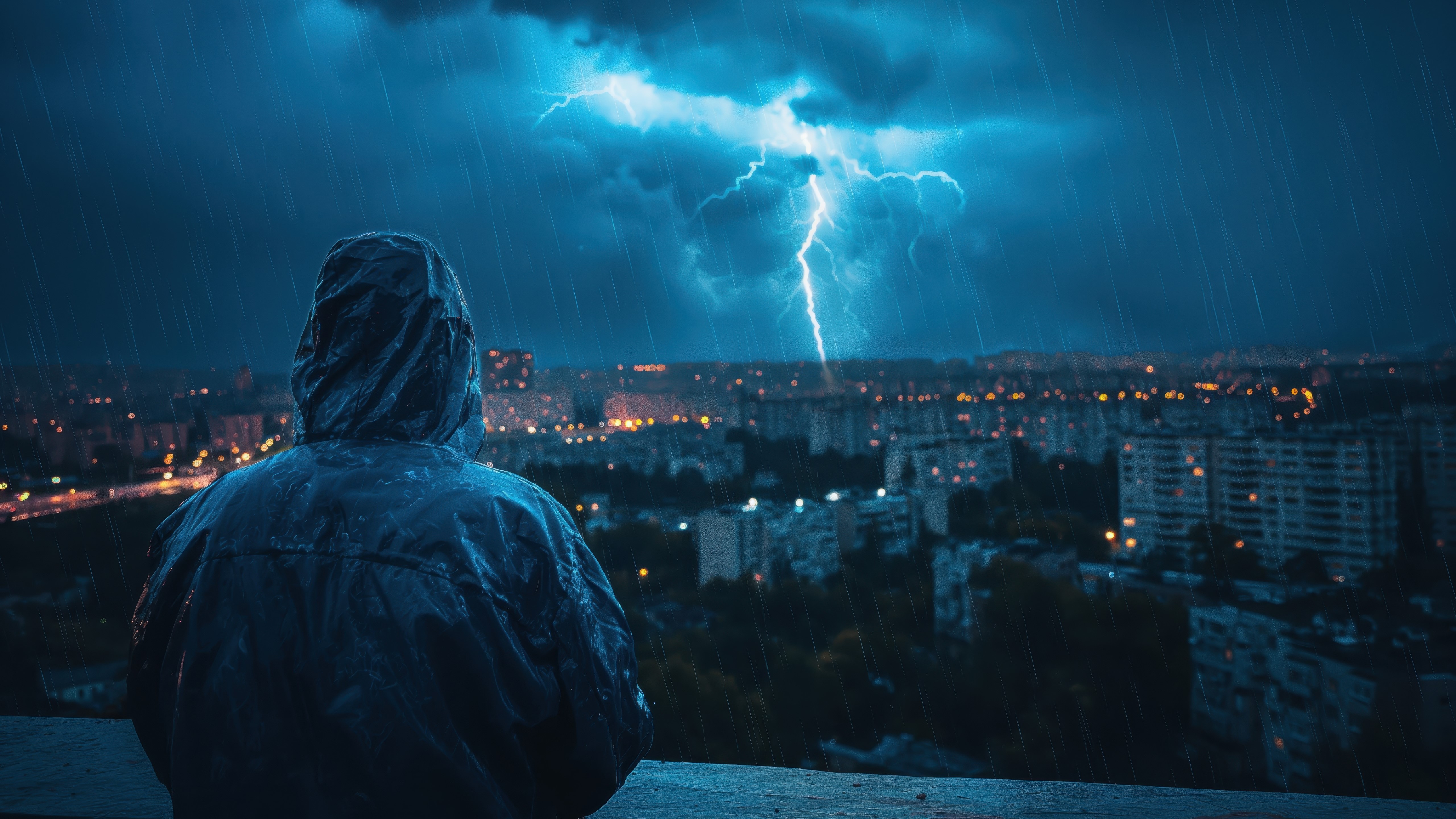 Electric Night Over the Cityscape backiee