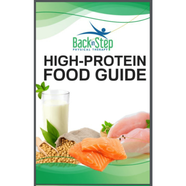 High Protein Food Guide Back In Step Physical Therapy