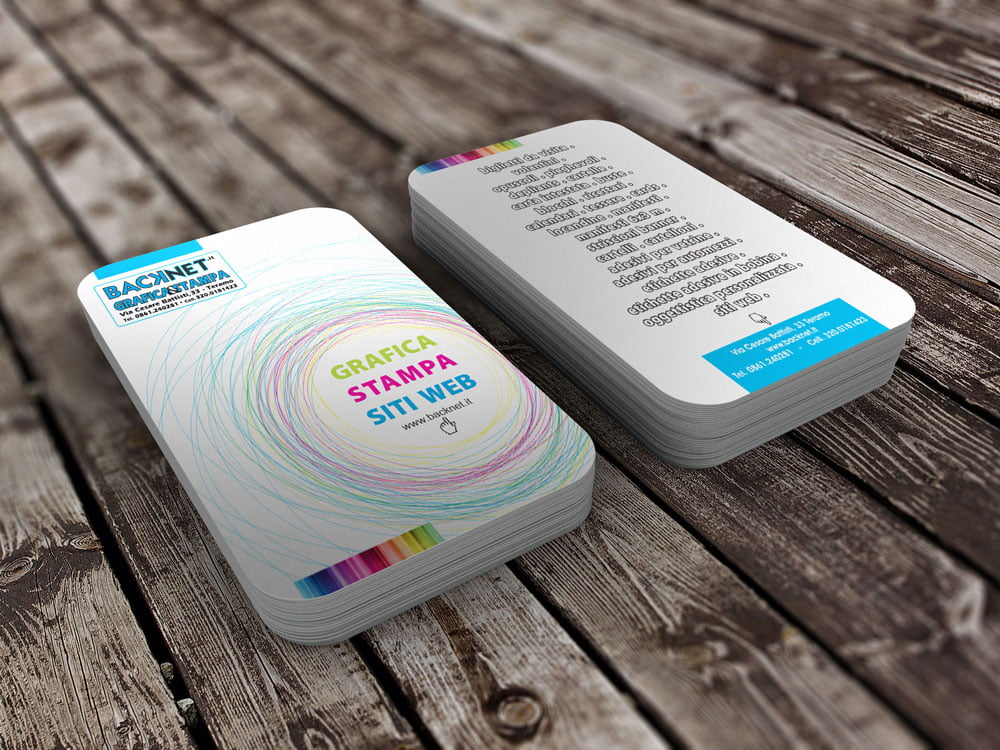 Tessere, Cards e Biglietti da Visita CON ANGOLI ARROTONDATI