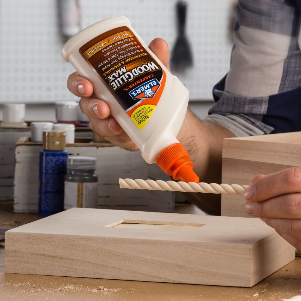 กาวลาเท็กซ์ กาวติดไม้ Elmer's E7310 Carpenter Wood Glue Max ขนาด 16 OZ