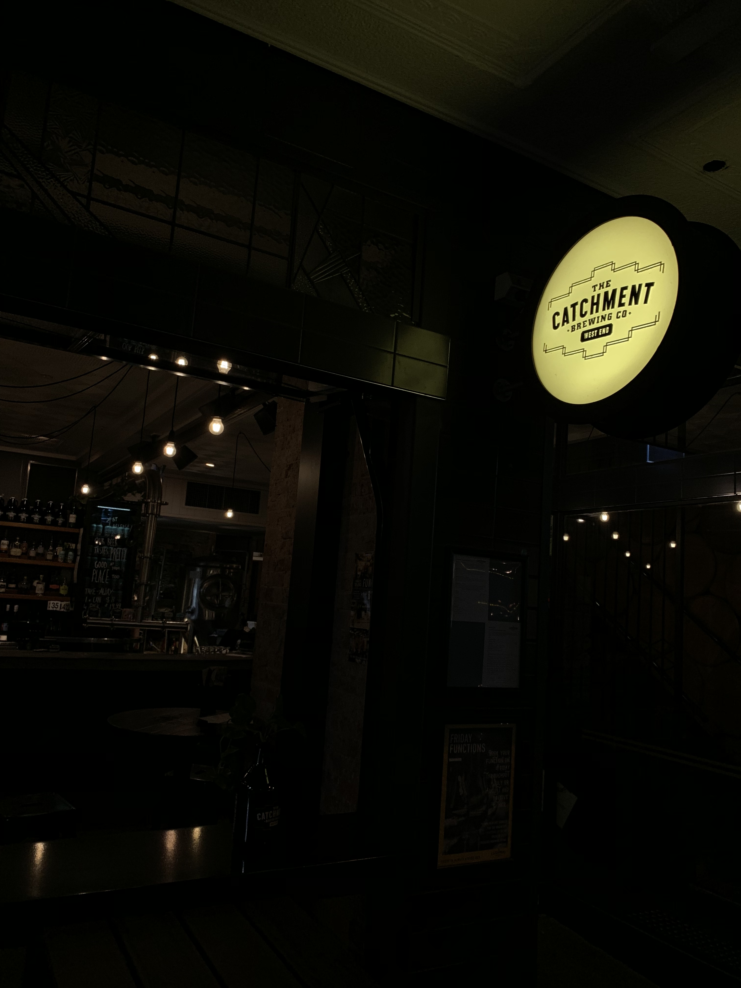 Brisbane’s West End The Catchment Brewing Co back of the ferry