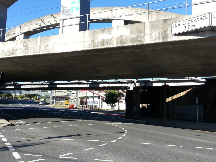 Bridge protection Dutton Park Annerley Road rail over road bridges
