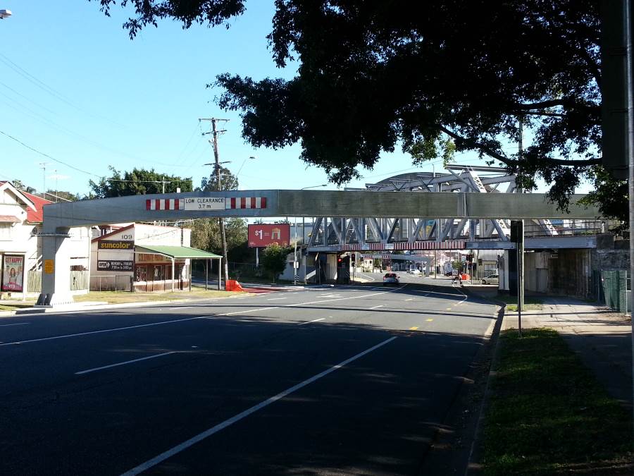 Bridge protection Dutton Park Annerley Road rail over road bridges