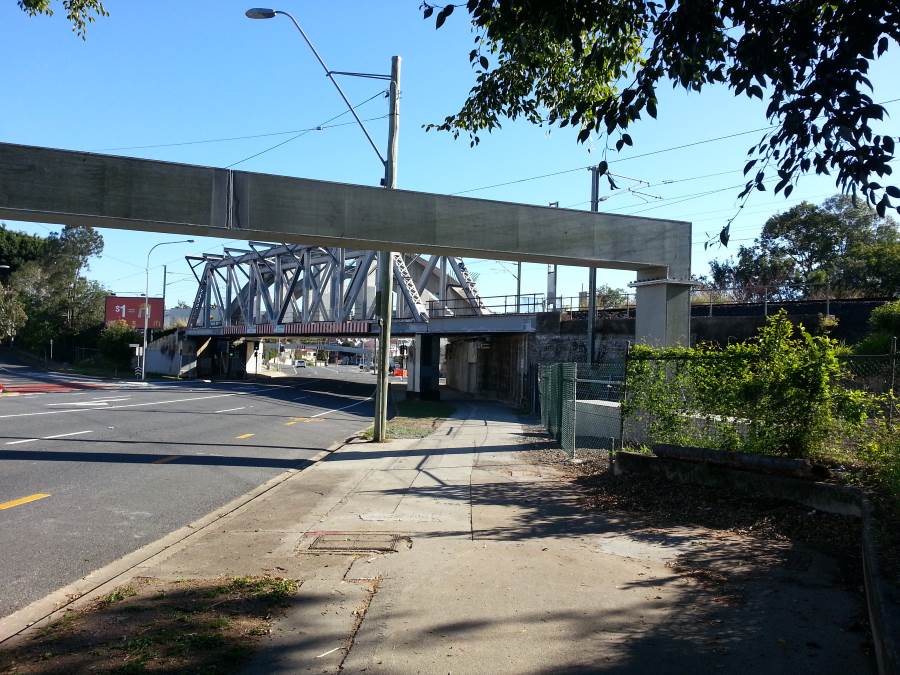 Bridge protection Dutton Park Annerley Road rail over road bridges