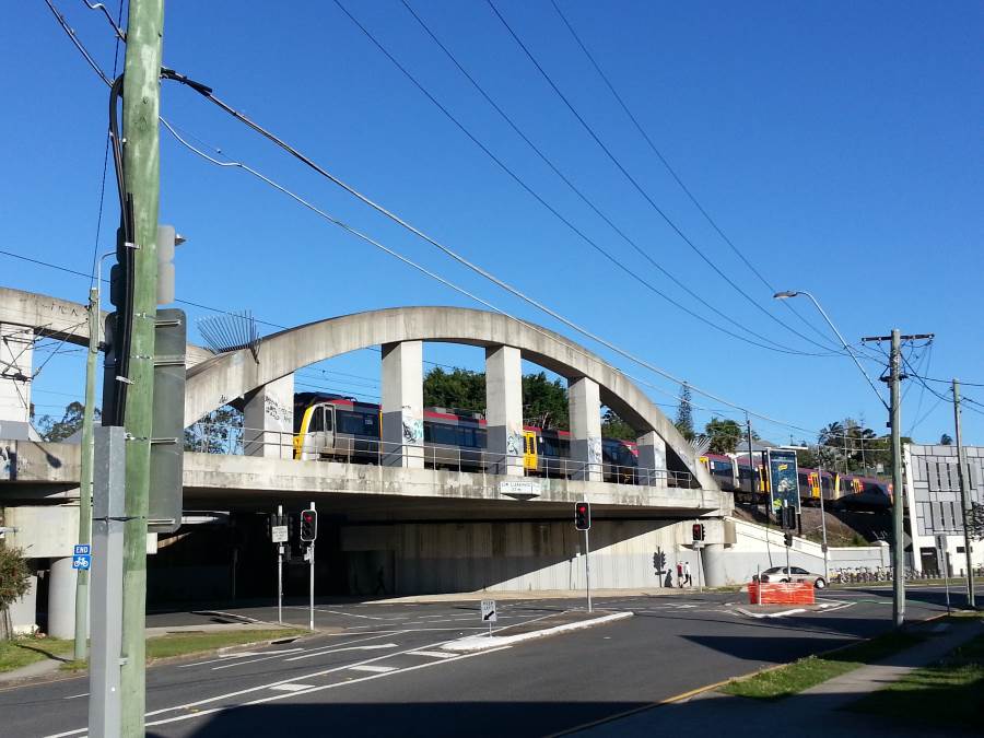 Bridge protection Dutton Park Annerley Road rail over road bridges