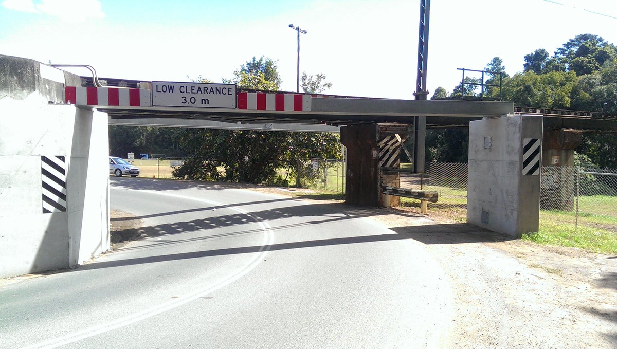 Old Palmwoods Rd/Blackall Rd, Woombye Bridge protection barriers