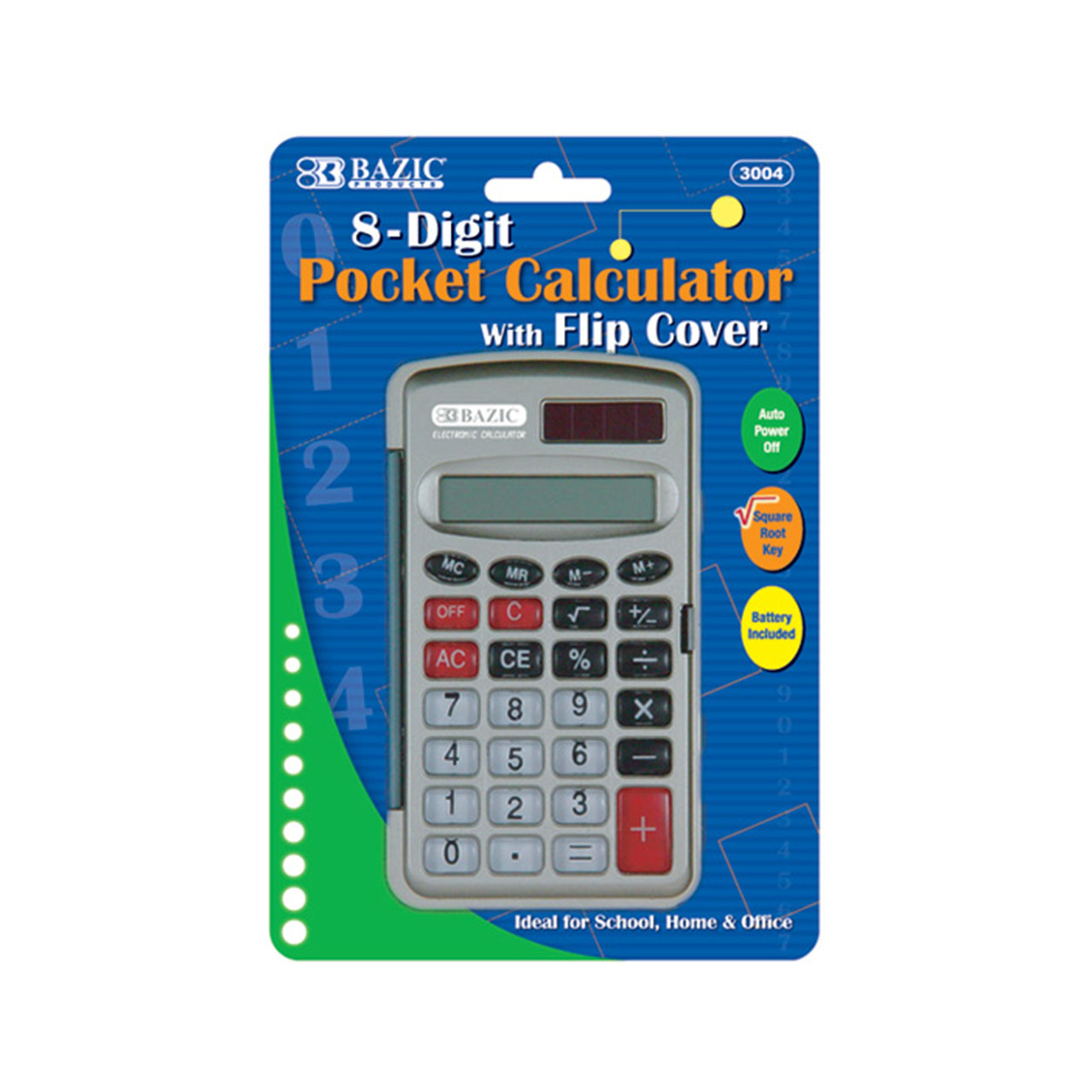 8Digit Pocket Calculator (002UC3004) Backpack Gear, Inc