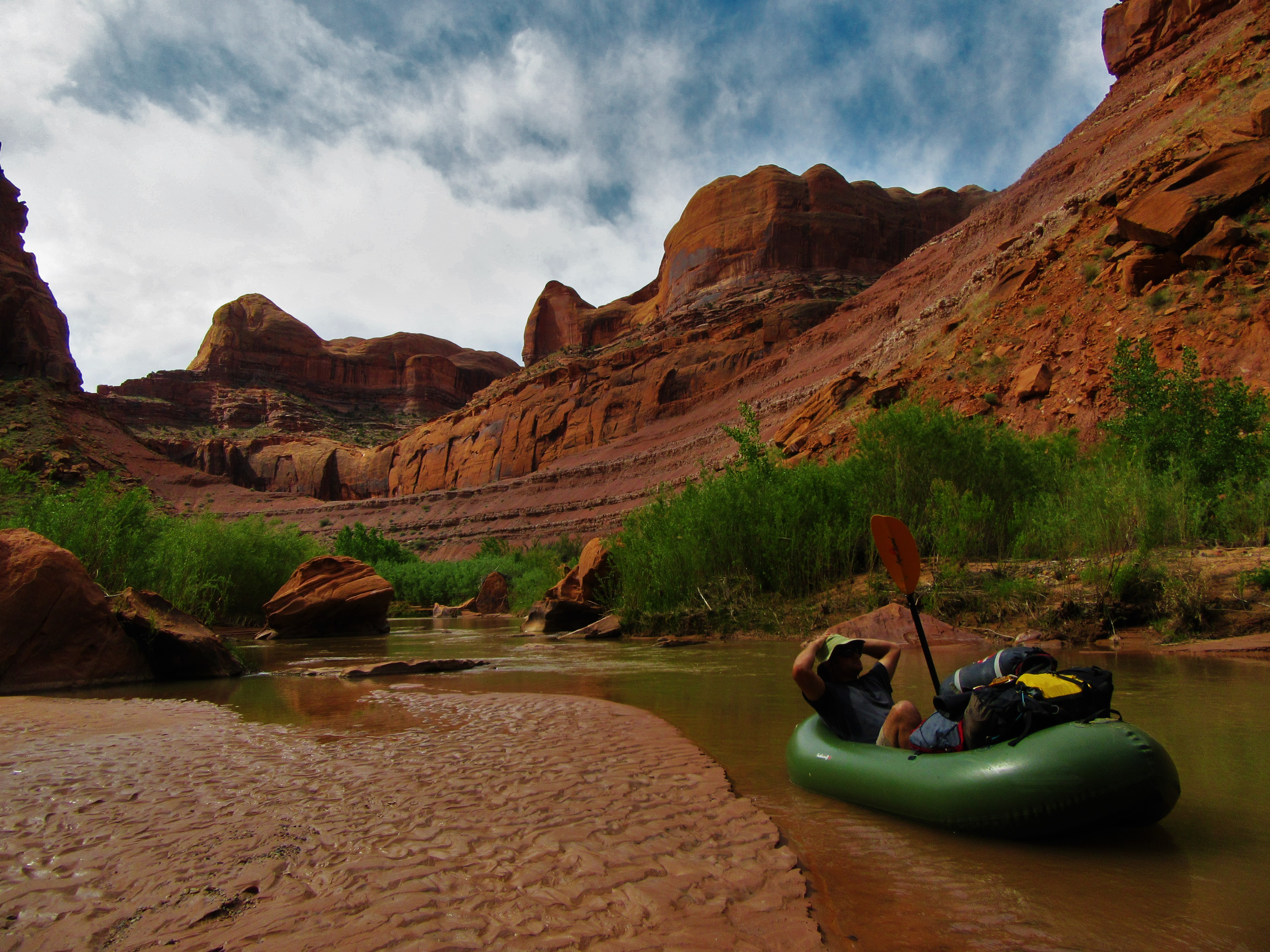 Escalante Packrafting and Technical Canyoneering Backpacking Light