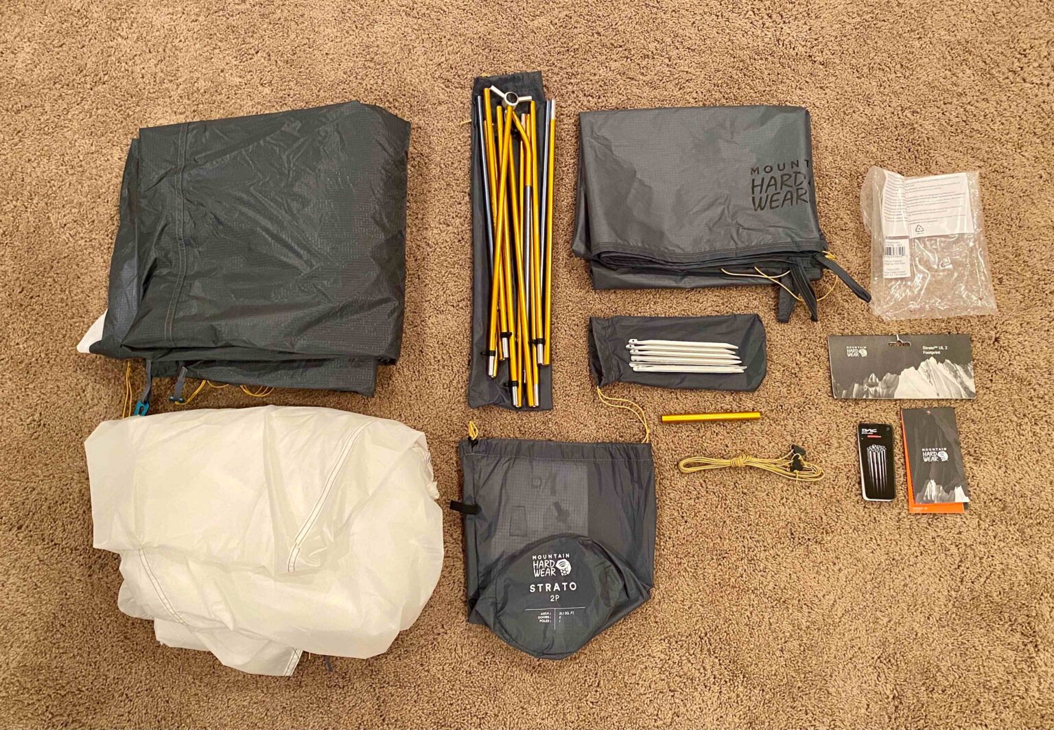 Mountain Hardwear 2021 Strato UL 2 tent & Footprint Never used