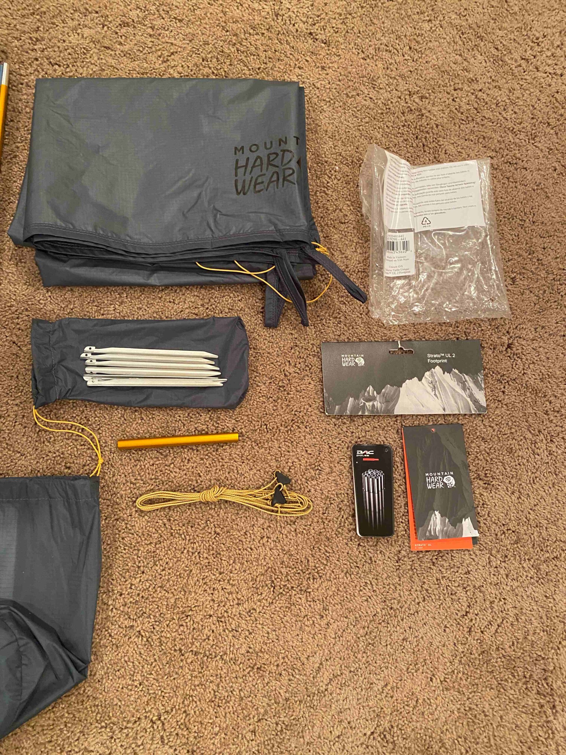 Mountain Hardwear 2021 Strato UL 2 tent & Footprint Never used