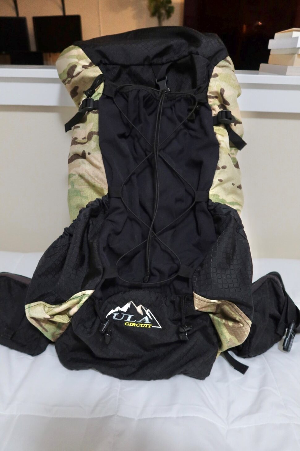 ULA Circuit in Camo + Rain Cover Backpacking Light