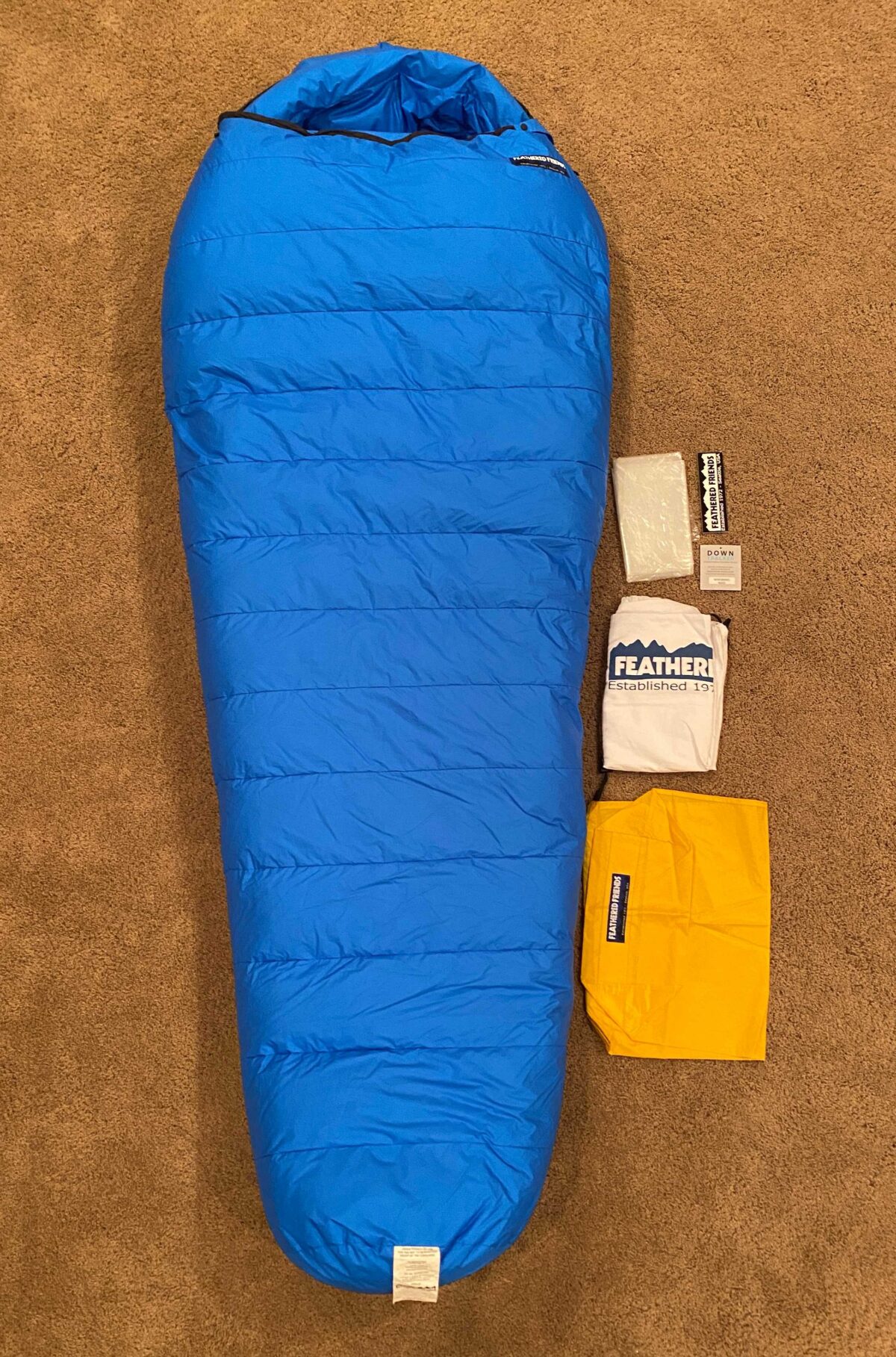 SOLD Feathered Friends Eider EX 10 Down Sleeping Bag Regular
