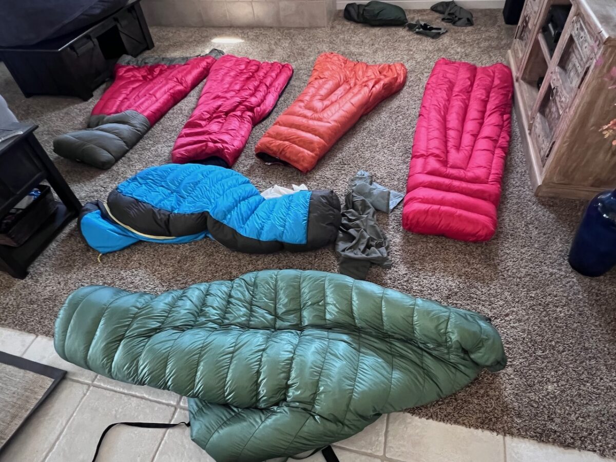 Lots and Lots of quilts for SALE!!!! Enlightened Equipment and Nunatak Backpacking Light