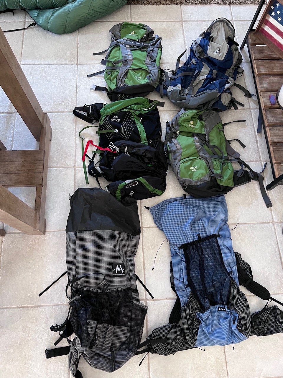 PACKS Lots of Packs (Deuter/Zpacks/Osprey/Mountain Laurel Designs) Backpacking Light